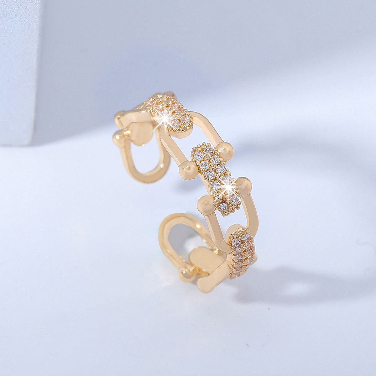 Minimalist Open Adjustable Ring for Women