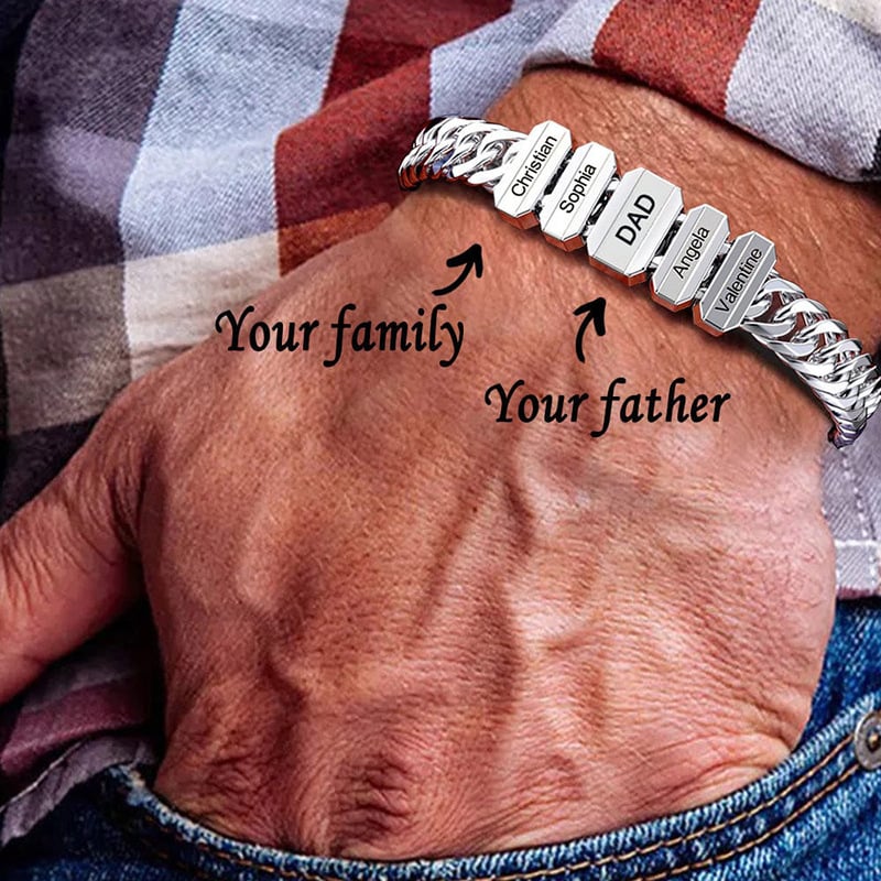 Men's Stainless Steel Cuban Chain Bracelet with Colors