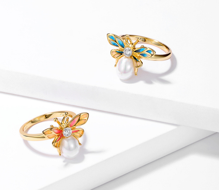 Bee Ring | Open Adjustable Finger Ring