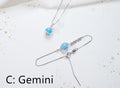 Astrology Birthstone Necklace in 925 Silver Custom