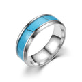 Fashion Stainless Steel Turquoise Rings for Men and Women