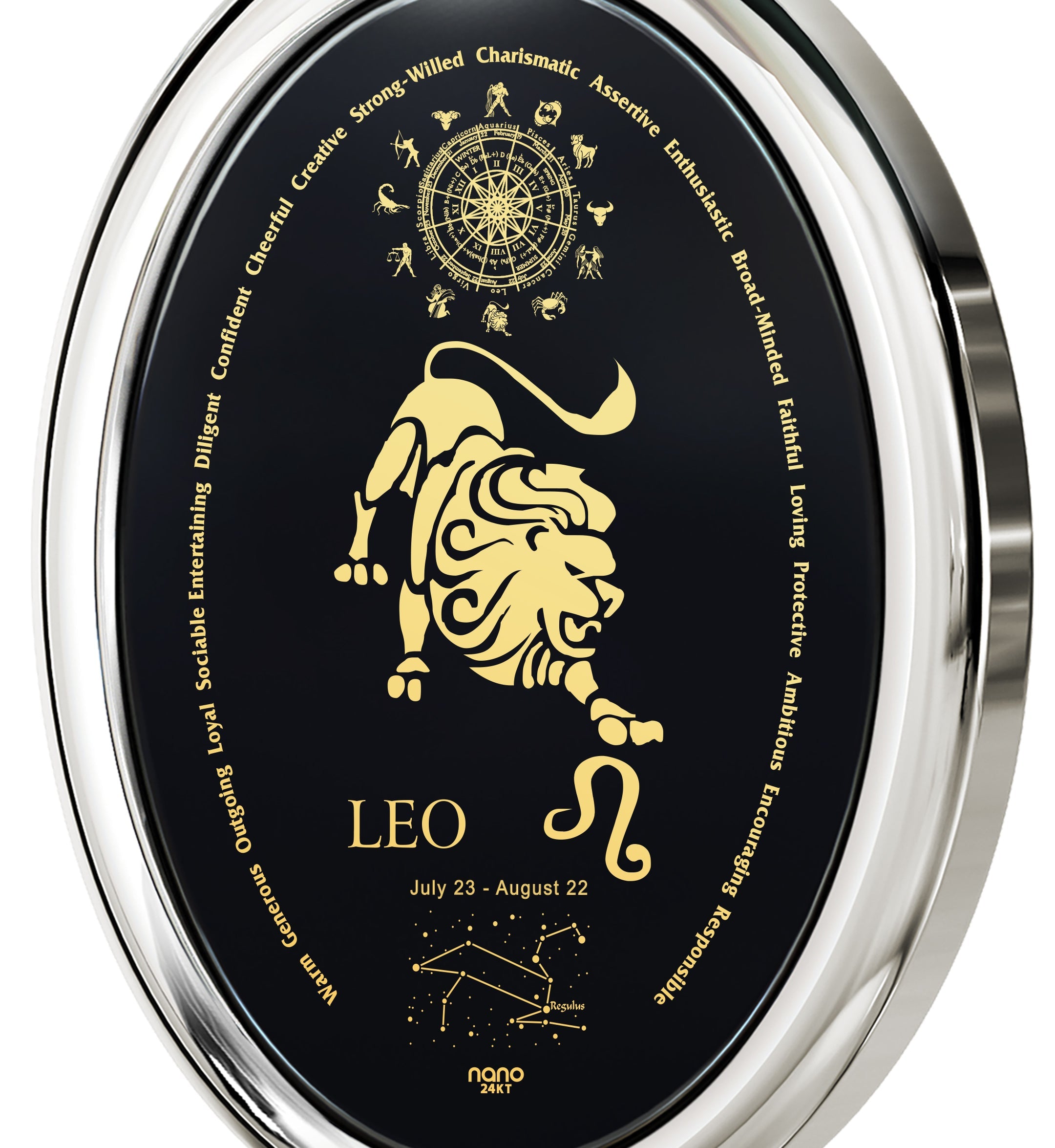 Leo Zodiac Necklace | Dainty Astrology Pendant for Women