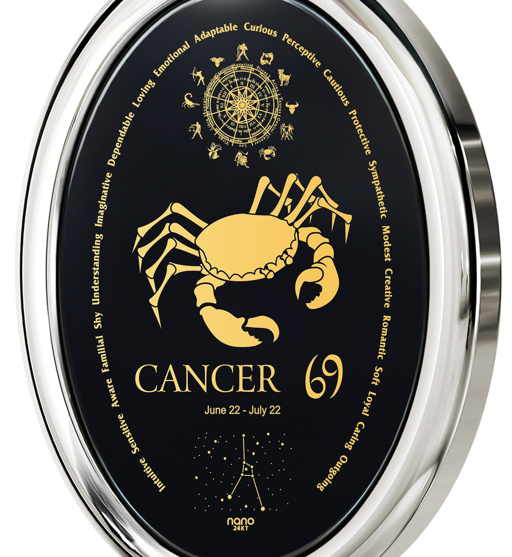 Cancer Zodiac Necklace | Dainty Astrology Pendant for Women