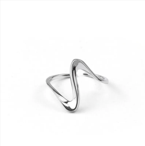 Minimalist Geometric Gold-Plated Ring