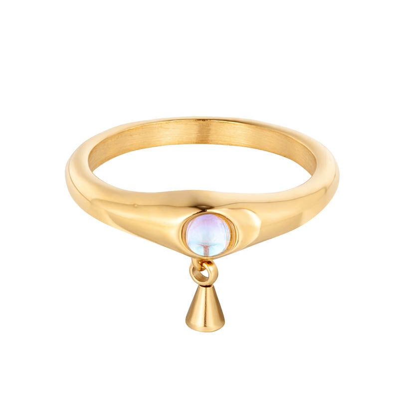 3D Pearl Ring | Minimalist Titanium Steel