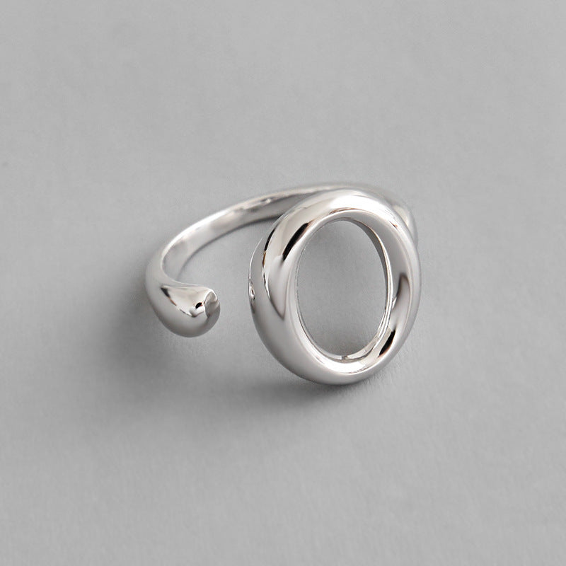 Oval Band Ring | Versatile Silver Minimalist Ring