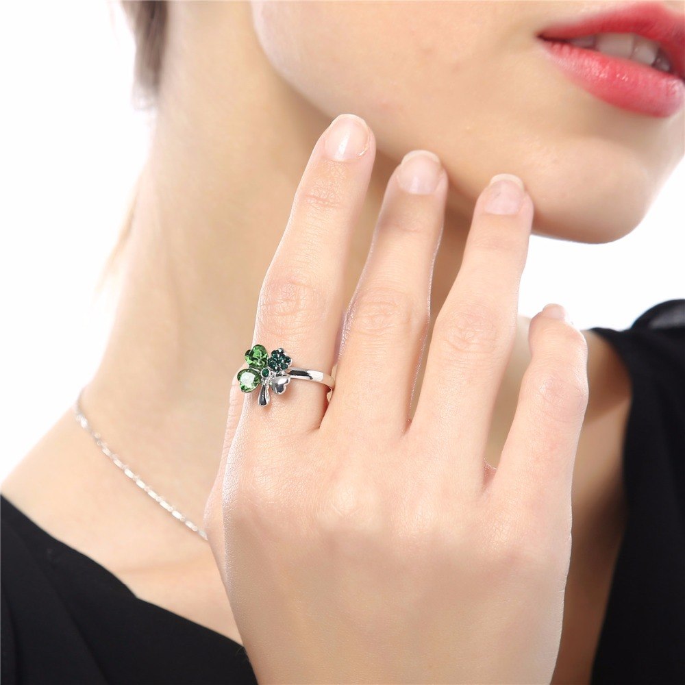 Clover Couple Ring | Adjustable Tail Ring