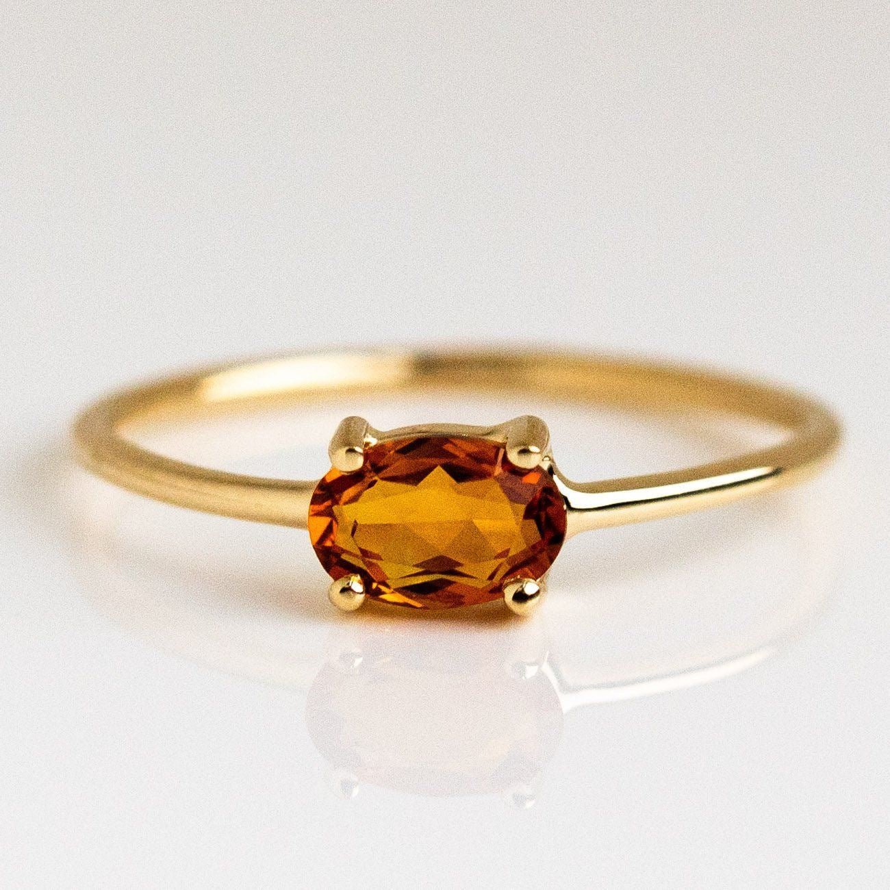 December Birthstone Ring | 18K Gold Stainless Steel