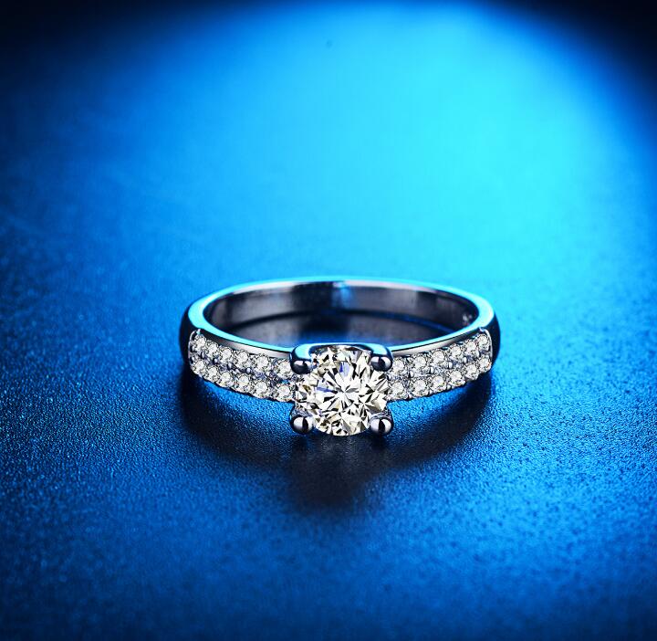 Imitation Diamond Engagement Ring | Minimalist Design