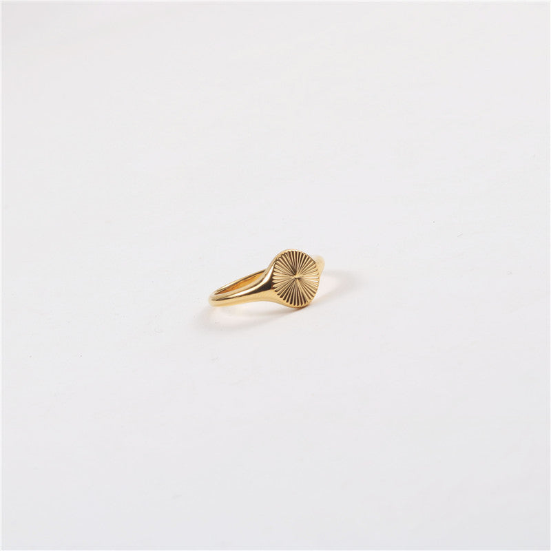 Heart & Star Ring Set | Titanium Steel & Gold