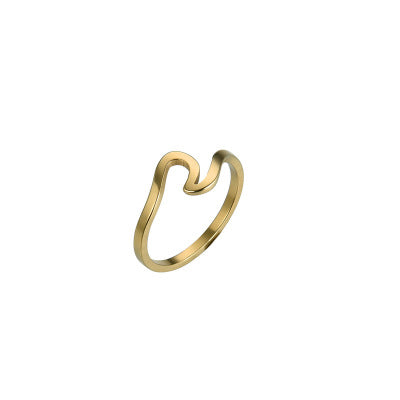 Wave Ring | Minimalist Water Wave Design