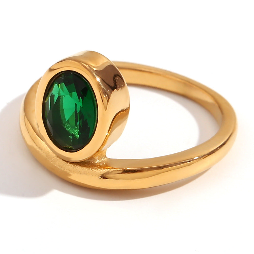 Minimalist 18K Stainless Steel Ring for Women