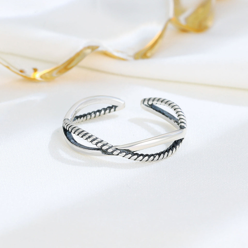 Vintage Open Ring | S925 Silver Minimalist Design
