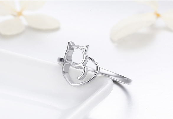 Cat Ring | Sterling Silver Animal Ring