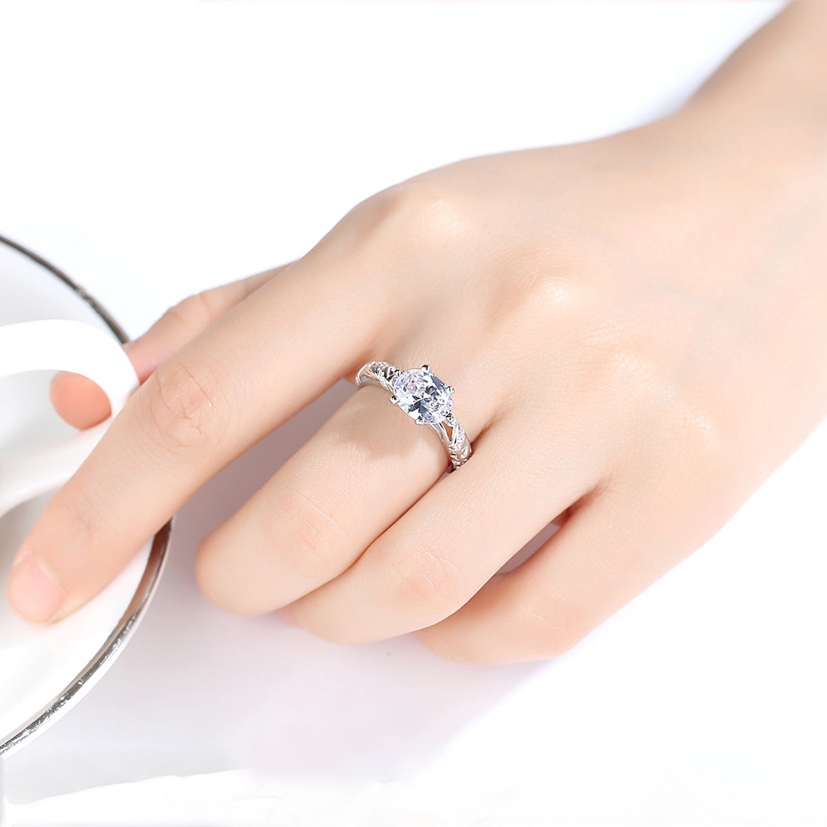 Egg-Shaped Minimalist Ring | S925 Silver