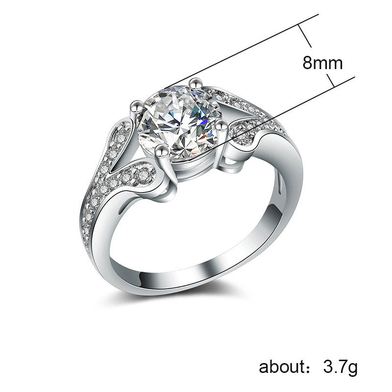 European Style Zircon Ring | Minimalist Design
