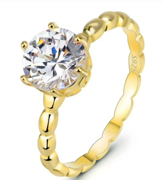 925 Silver Diamond Ring | Minimalist Design