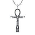 Swordgod Ankh Necklace Men 925 Sterling Silver Ankh Necklace Egyptian Necklace Ankh Cross Necklace Ankh Necklace for Men Fathers Day Valentine Day Birthday Anniversary Christmas Gifts for Men Him