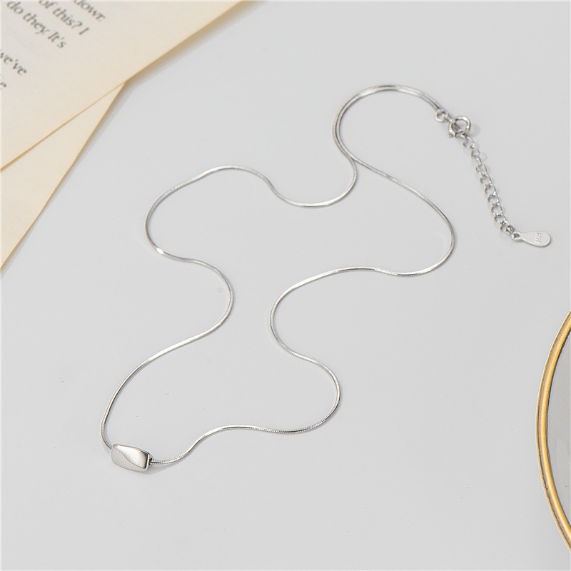 Geometric Snake Bone Necklace
