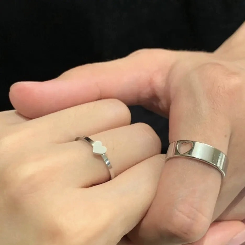 Heart Minimalist Stacking Ring for Women