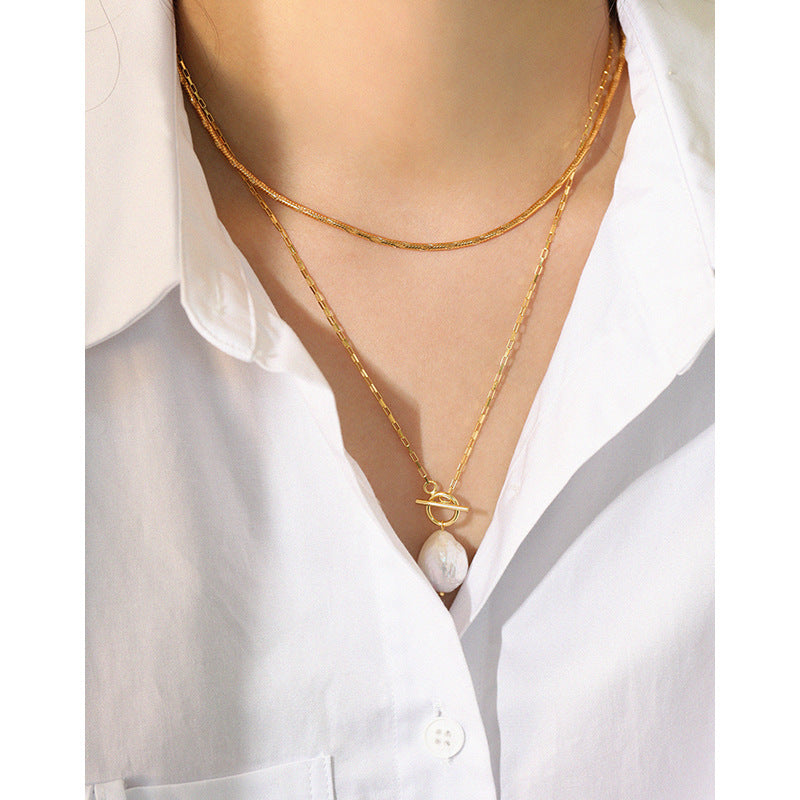Sterling Silver Snake Bone Chain Necklace