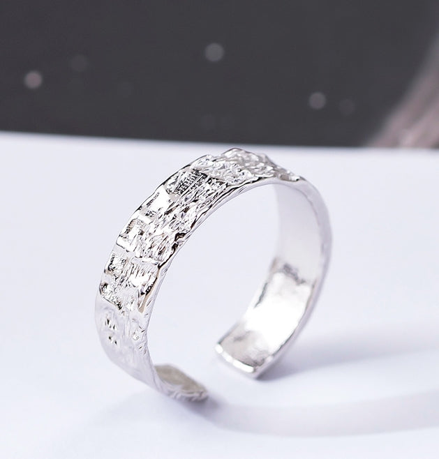 Textured Paper Ring | Personalized Gold & Silver