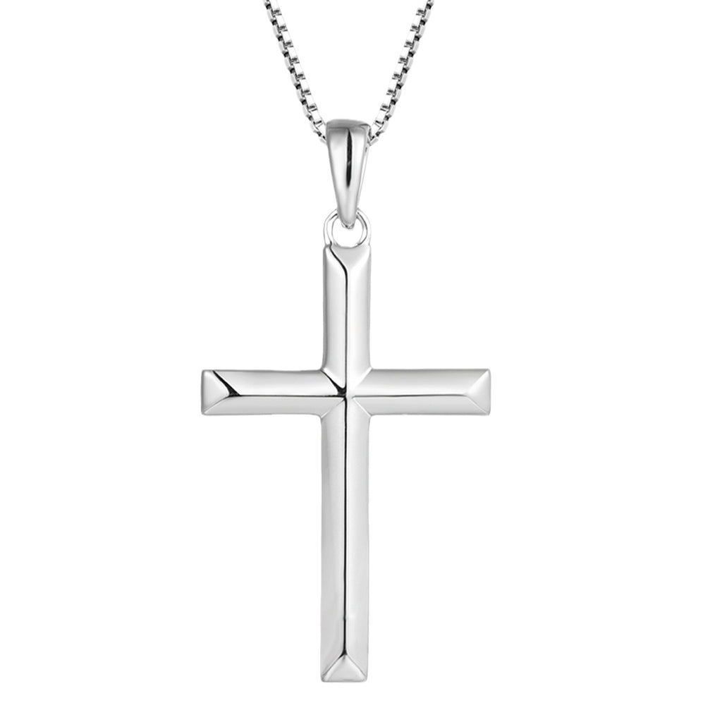 Vintage Cross Pendant Necklace in S925 Silver for Women