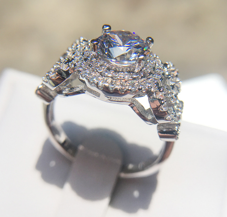 Zircon Engagement Ring | Women's Diamond Ring