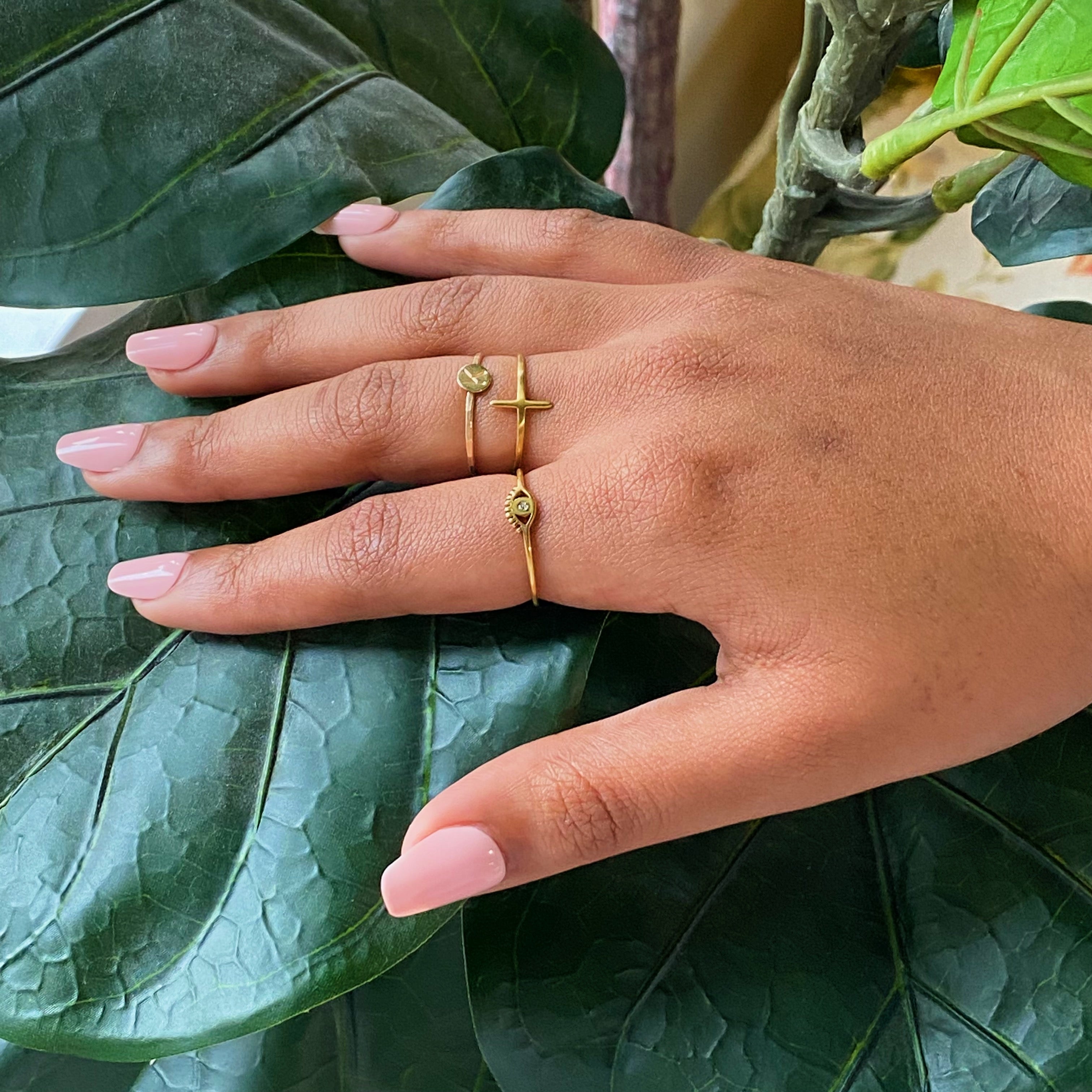 Pretty Eye Dainty Ring | Evil Eye Minimalist Ring