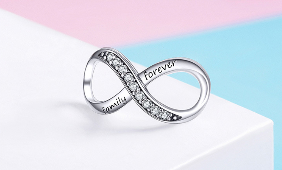 S925 Silver Infinity Beads | DIY Bracelet Accessories