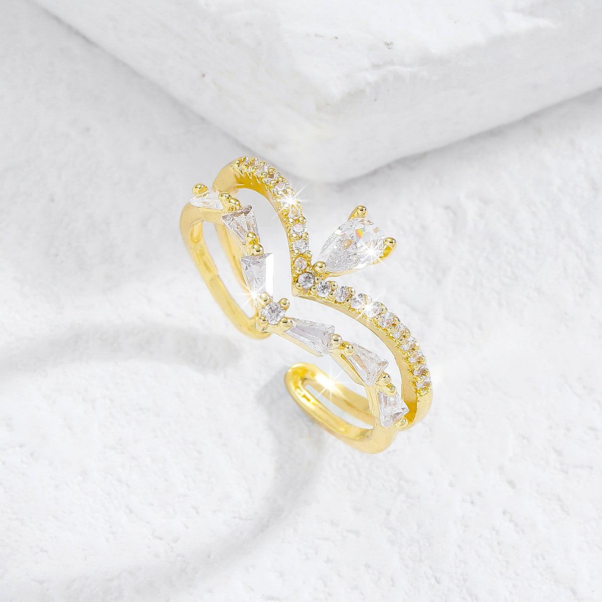 Minimalist Open Adjustable Ring for Women