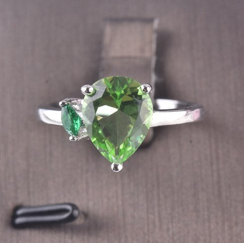 Birthstone Ring with Colorful Zircon | 925 Silver