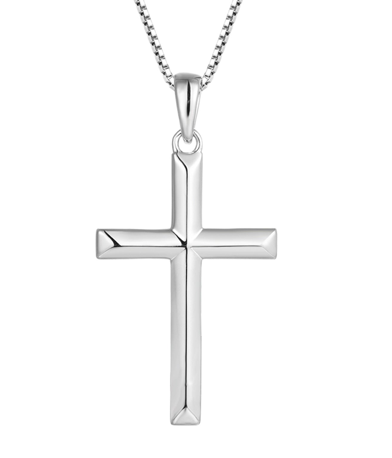 Vintage Cross Pendant Necklace in S925 Silver for Women