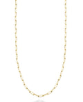 Miabella Solid 18K Gold Over Sterling Silver Italian 2mm Paperclip Link Chain Necklace for Women 925 Made in Italy (Length 18 Inches (womens average length))