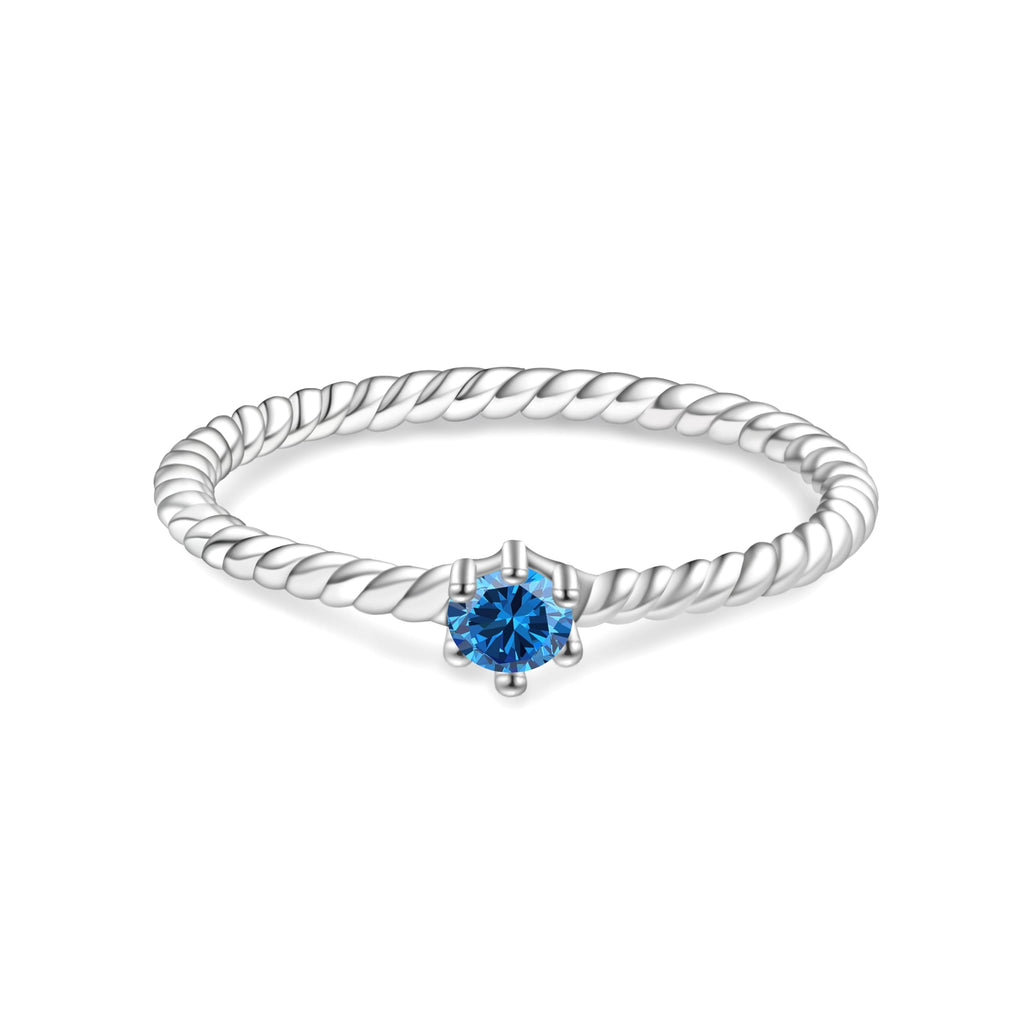 Birthstone Stackable Ring Set | 925 Silver Family Rings