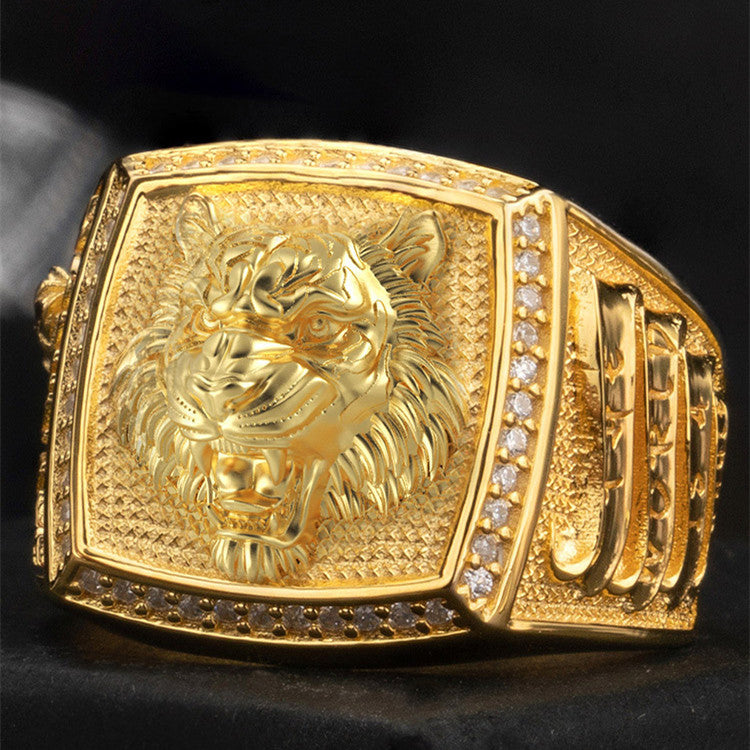 Chinese Zodiac Tiger Ring | Ethnic Style Statement Ring
