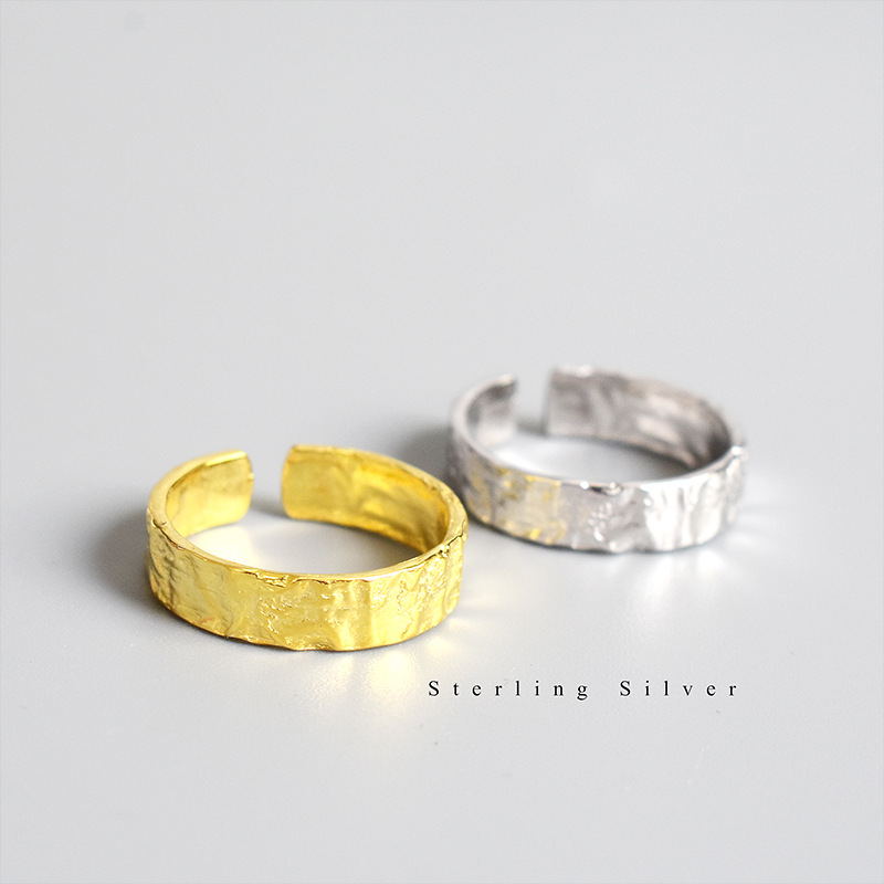 Textured Paper Ring | Personalized Gold & Silver