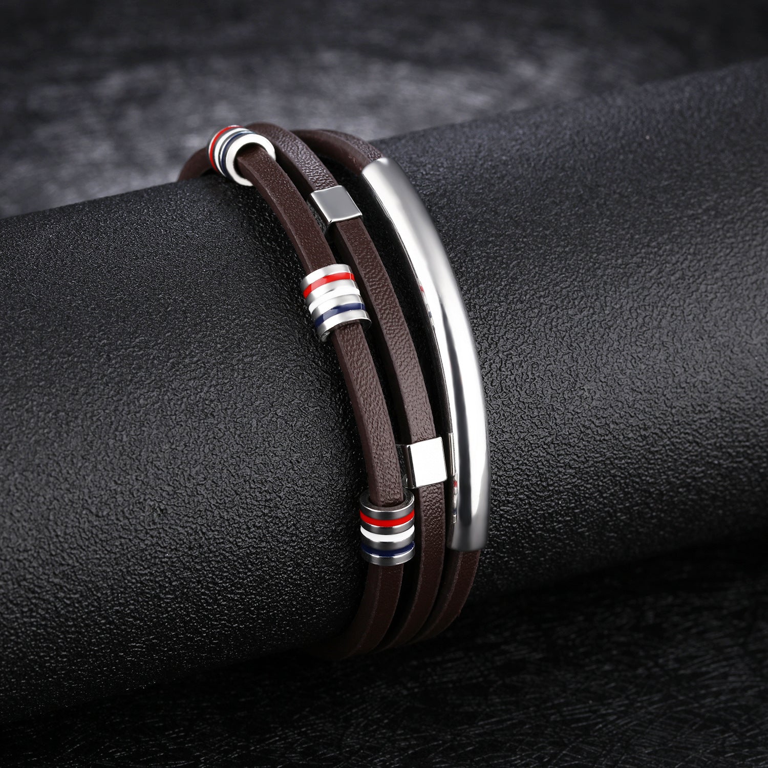 Woven Leather Bracelet for Men | Braided Men's Wrist Accessory