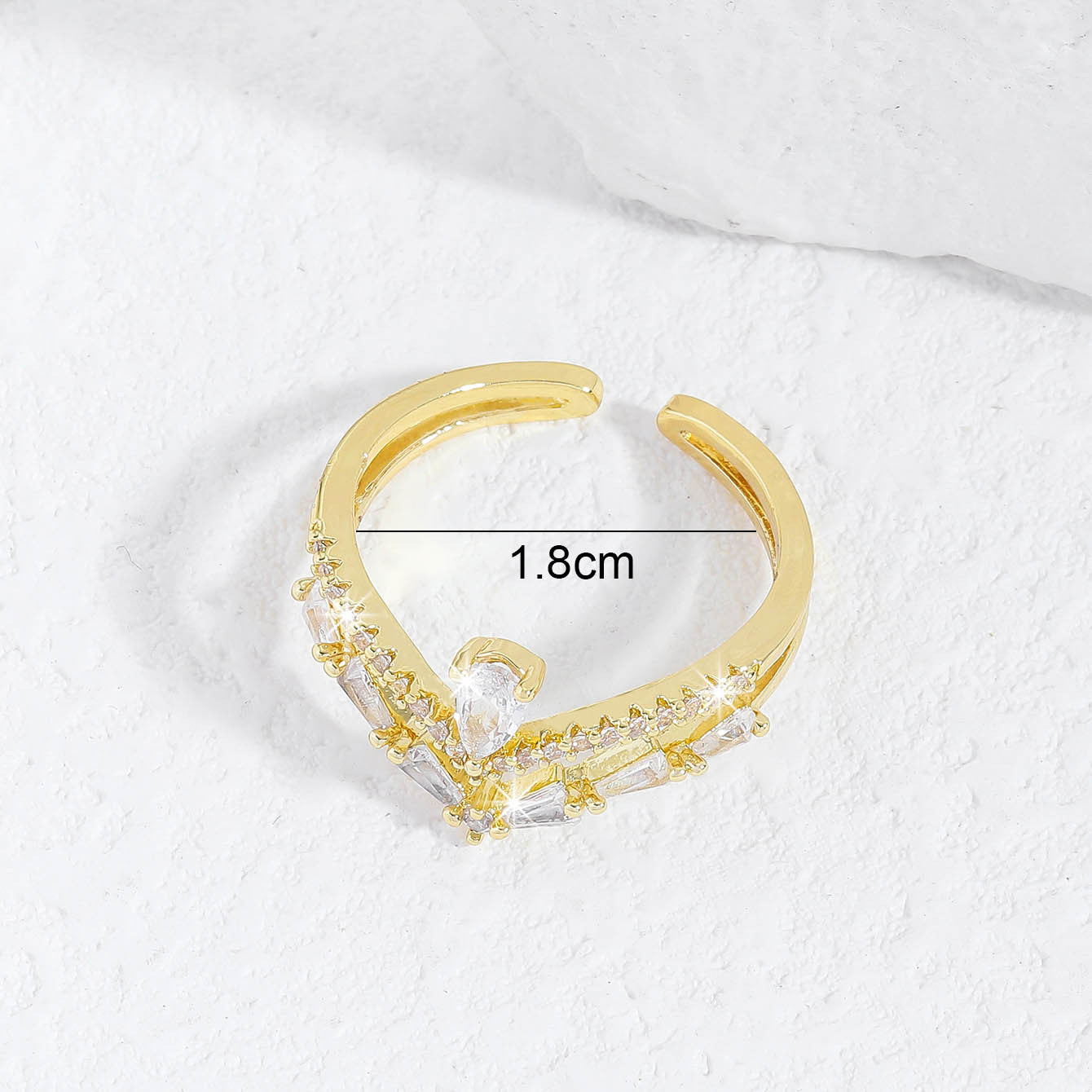 Minimalist Open Adjustable Ring for Women