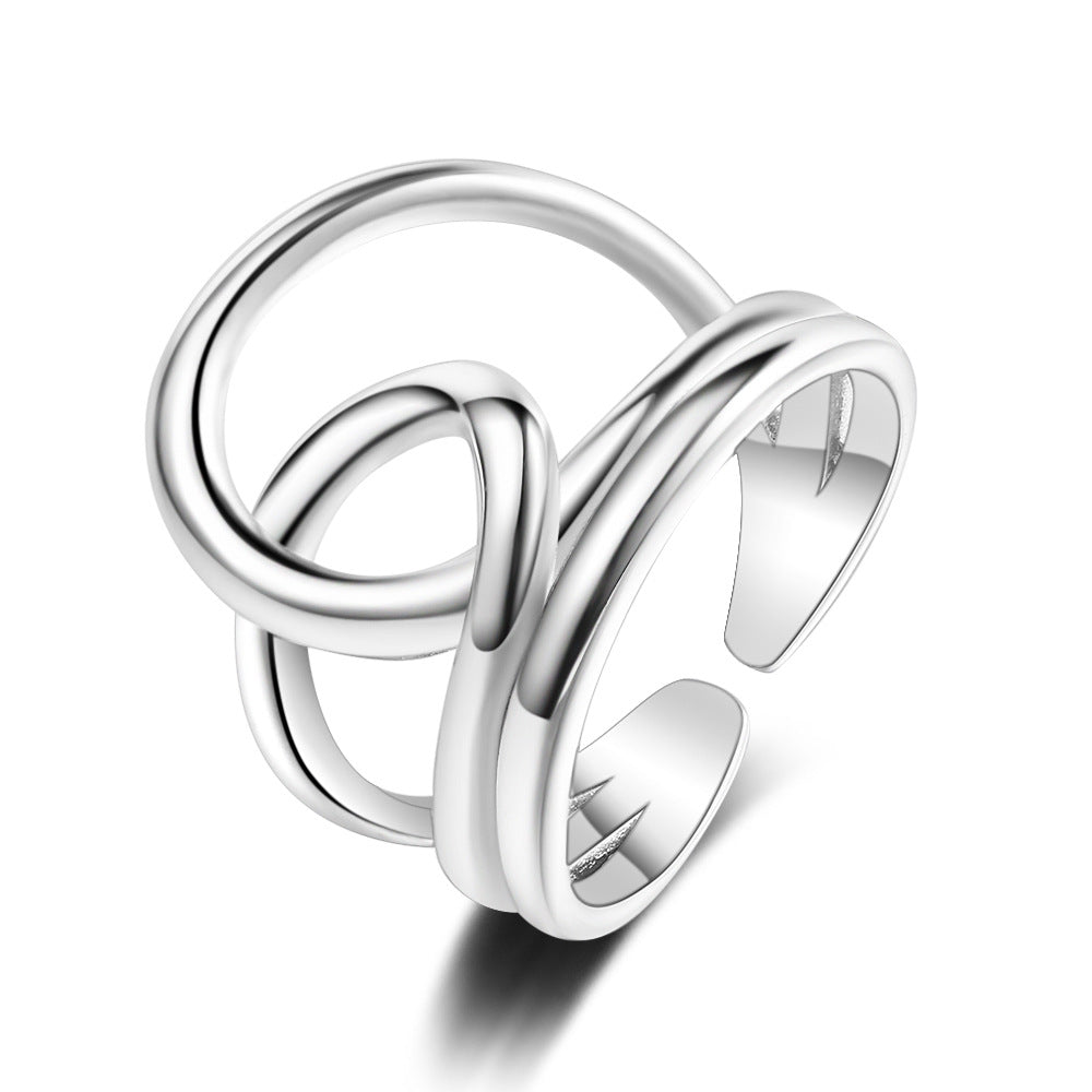 Minimalist Winding Line Ring | S925 Sterling Silver