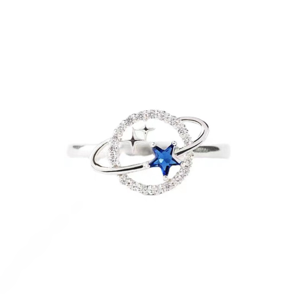 Saturn Ring | S925 Silver Minimalist Celestial Ring