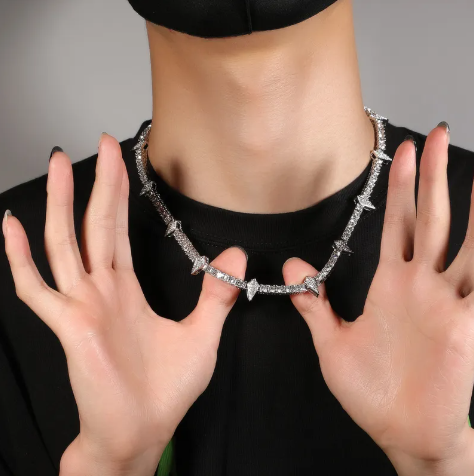 Men's Unique Zircon Pendant Necklace