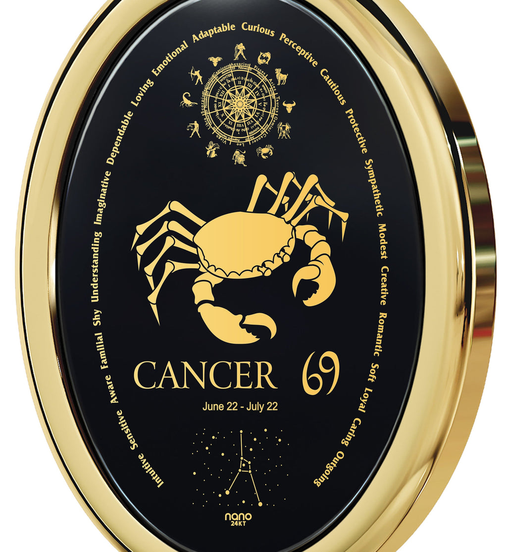 Cancer Zodiac Necklace | Dainty Astrology Pendant for Women