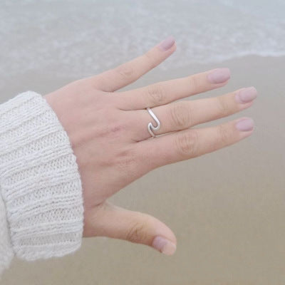 Wave Ring | Minimalist Water Wave Design