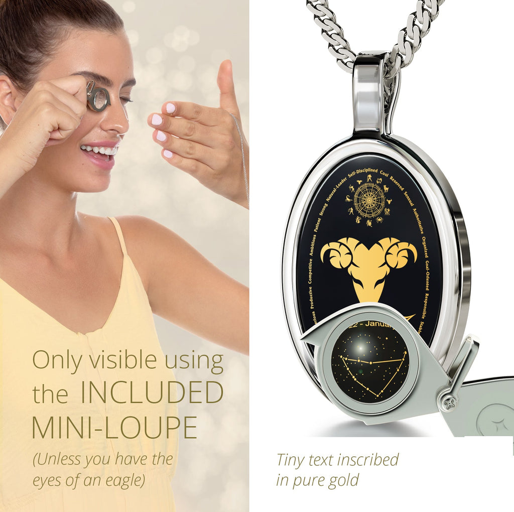 Capricorn Zodiac Necklace | Dainty Astrology Pendant for Women
