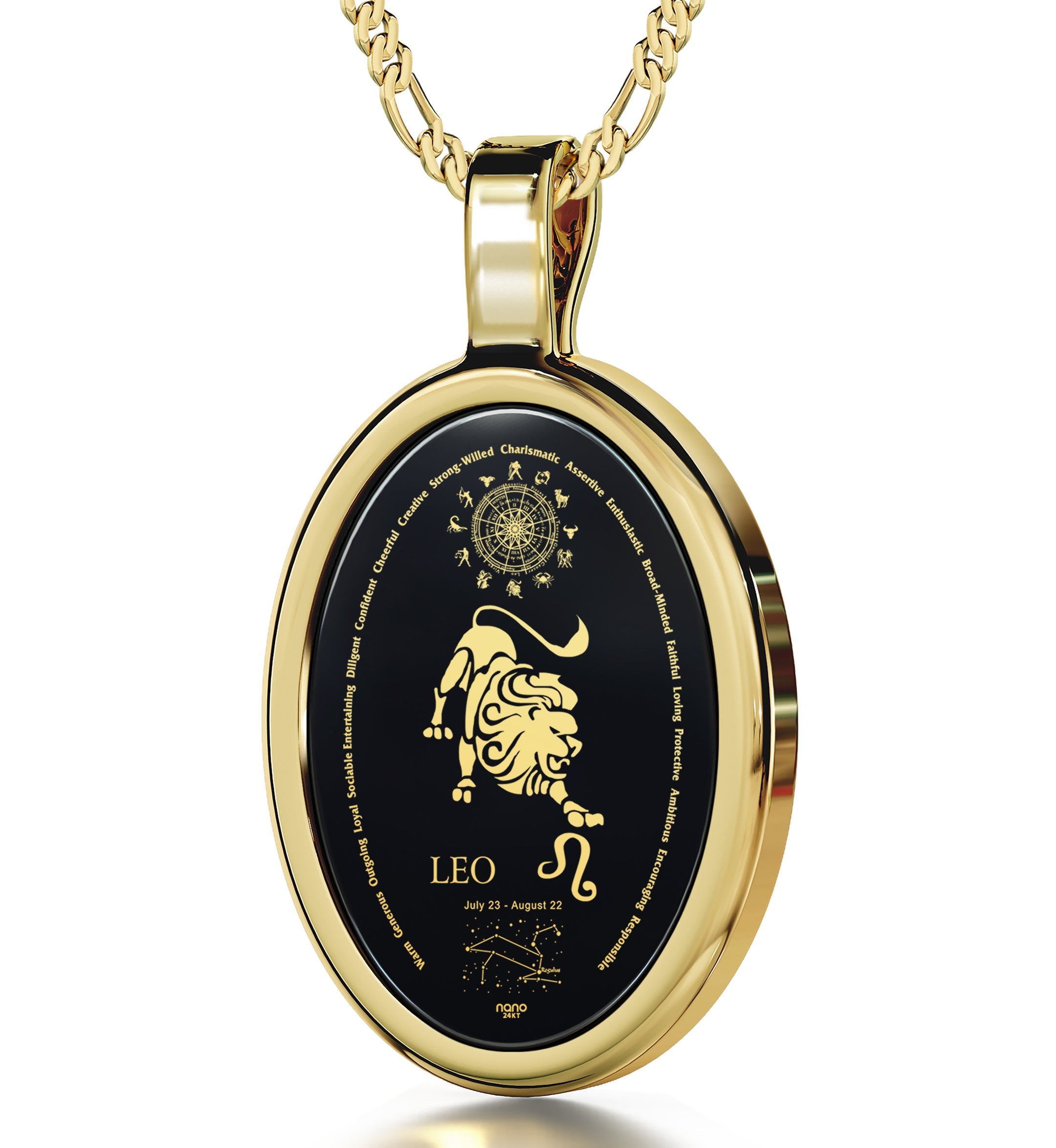 Leo Zodiac Necklace | Dainty Astrology Pendant for Women