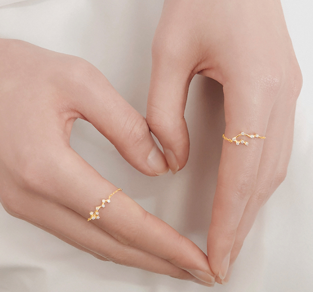 Zodiac Birthstone Stud Earrings | S925 Sterling Silver | 12 Colors