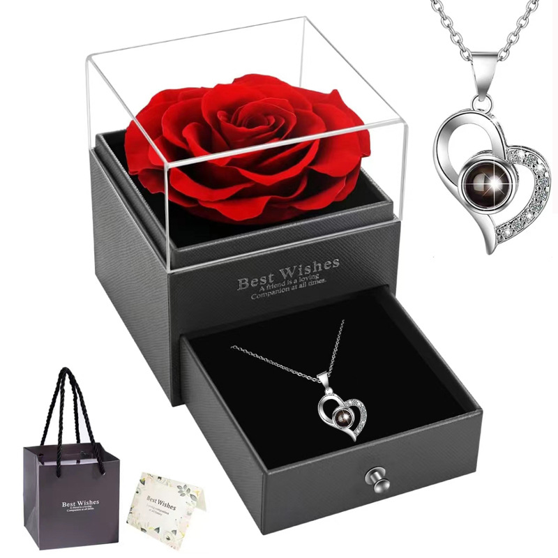 Heart-Shaped Silver Jewelry Set