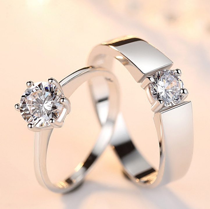 Single Diamond Engagement Ring | Couples Ring