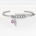 Custom DIY Birthstone Bead Bracelet with Engraving
